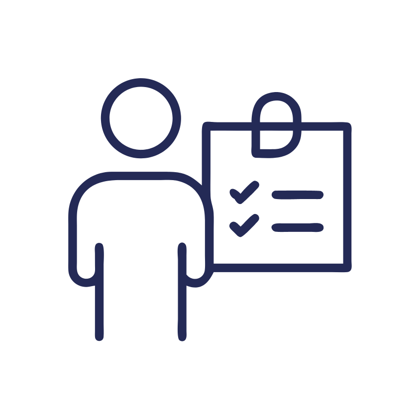 Client briefing and requirement gathering icon